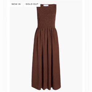 Hill House Cosima Nap Dress-chocolate
